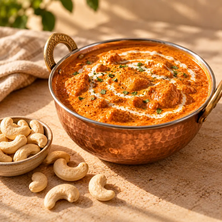 Makhani gravy made with cashew paste
