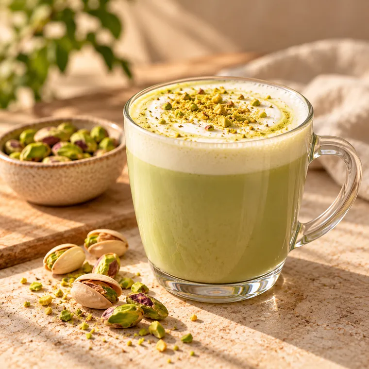 Pistachio latte