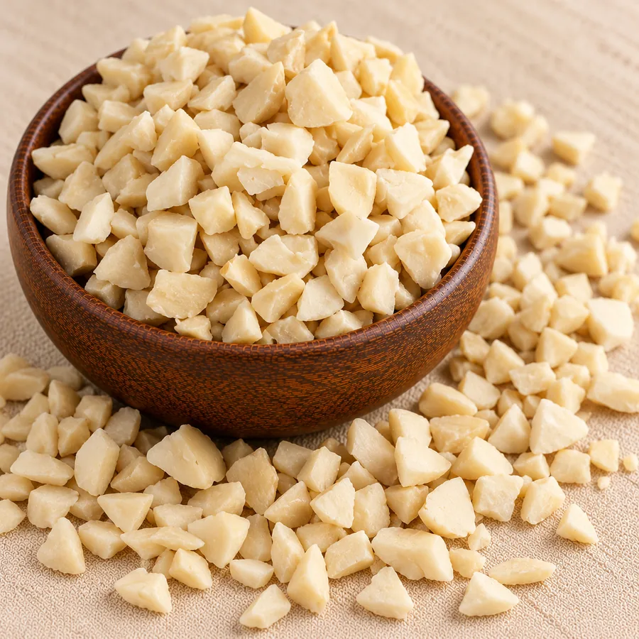 Almond bits, blanched