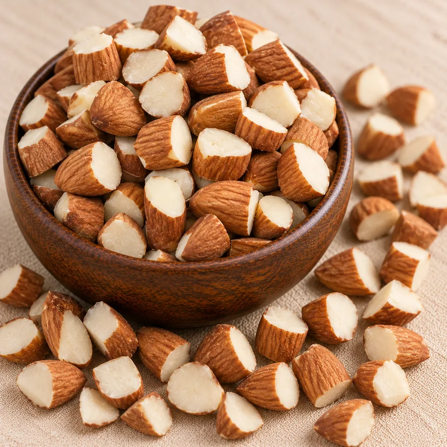Almond cube cuts, natural