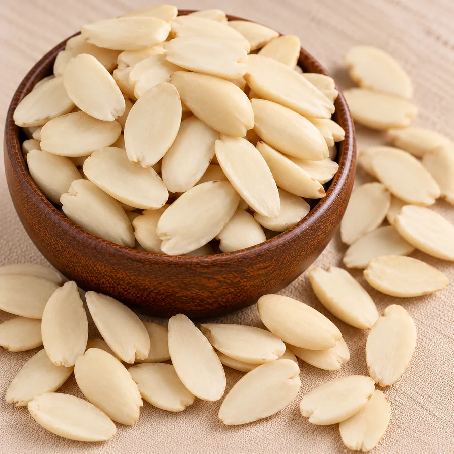 Almond halves, blanched