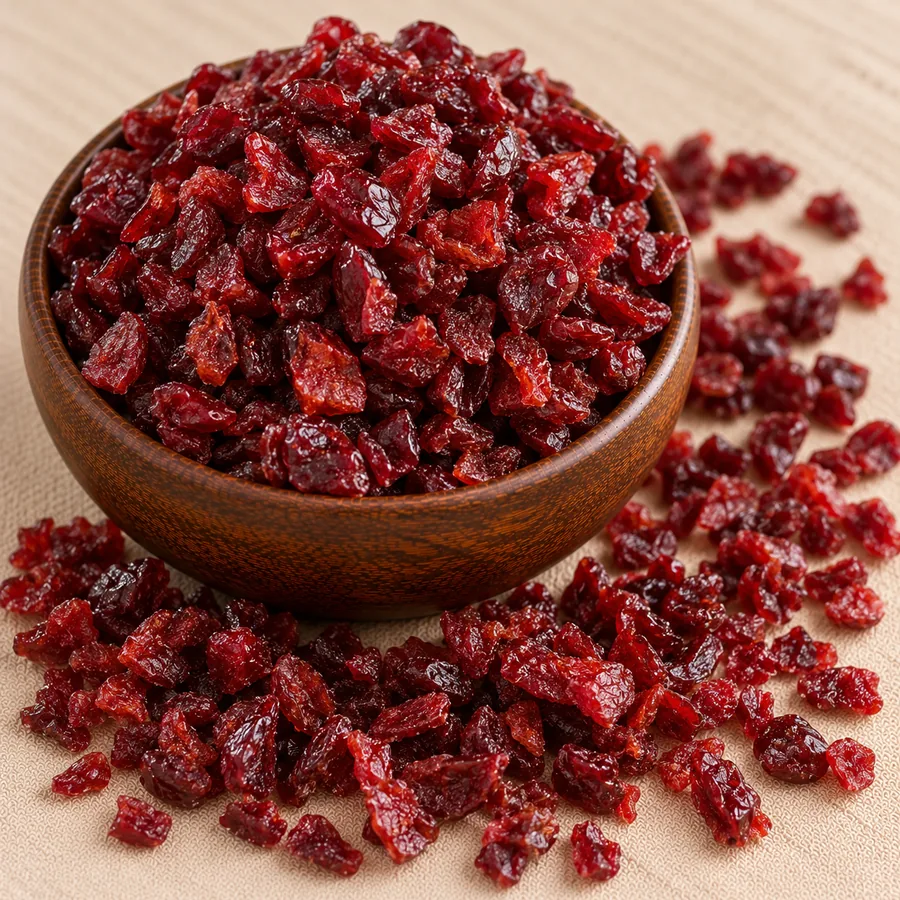 Diced cranberries