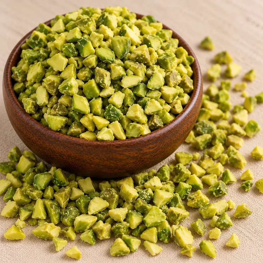 Blanched pistachio bits